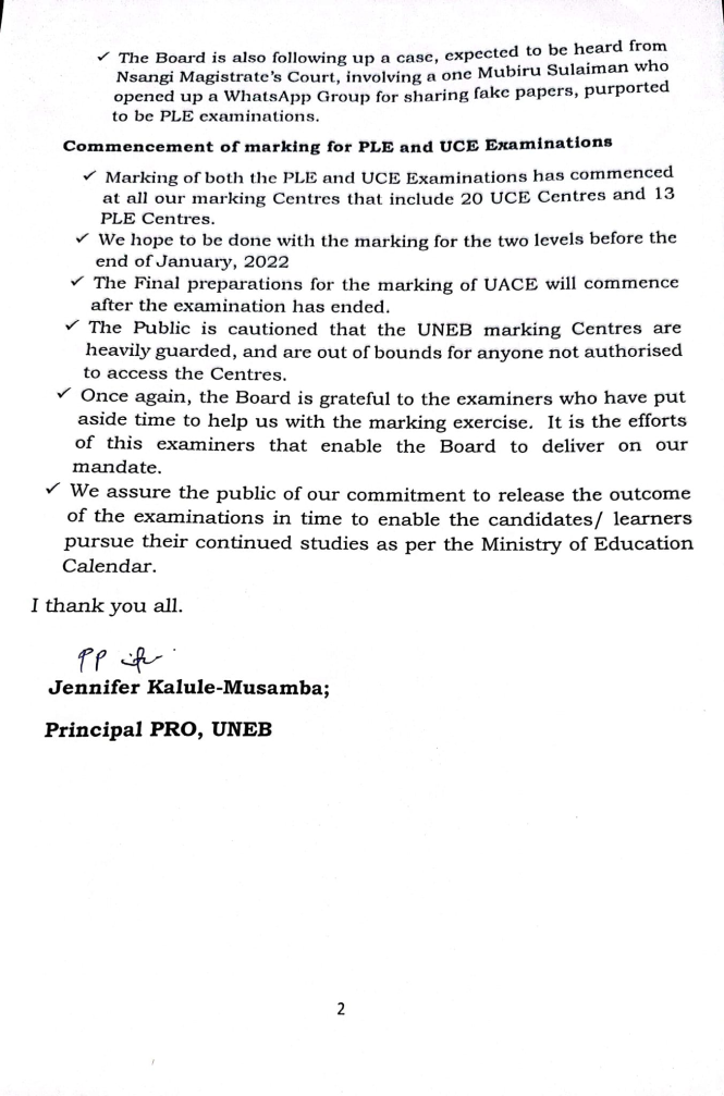 UNEB Starts Marking Both [PLE And UCE] Exam Papers - 2024/2025